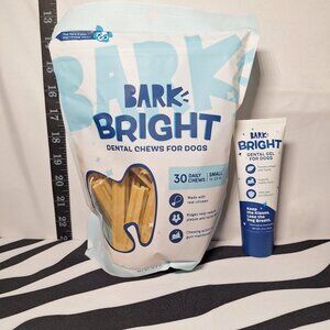 NWT Bark Bright Dental Chews Small & NWT Bark Bright Dental Gel